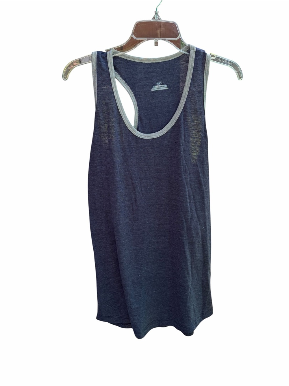 Men’s Grayish Blue Racerback Tank Top Size Large NWOT Sleeveless Athletic Shirt